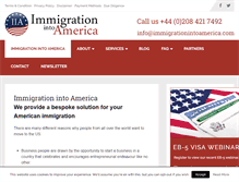 Tablet Screenshot of immigrationintoamerica.com